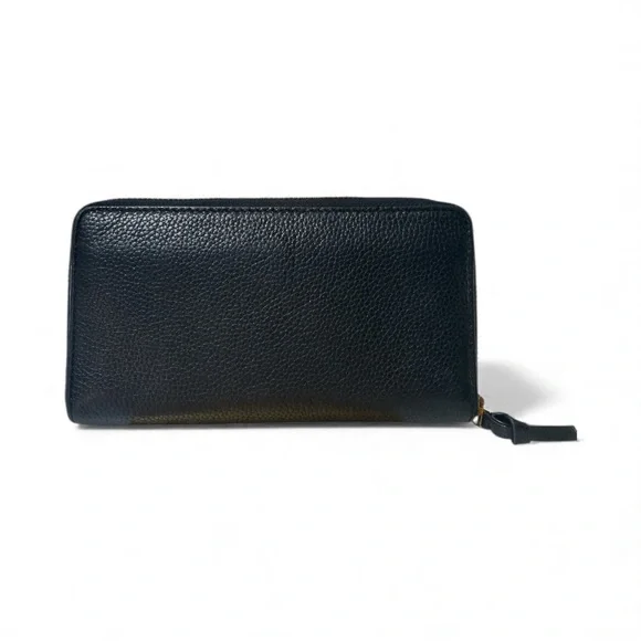 Tory Burch Black Pebbled Leather Wallet - Picture 5 of 14